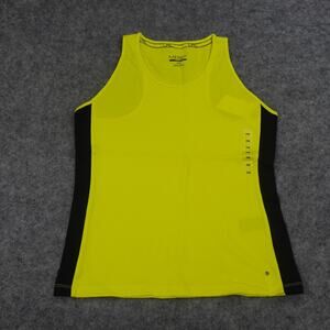 Ralph Lauren Active Tank Top Womens Petite Medium Athleisure Running Yellow L
